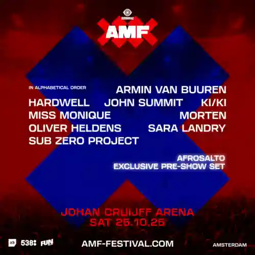 Amsterdam Music Festival 2025 (Johan Cruijff Arena, Amsterdam - 25-10-2025)